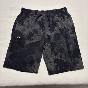 Men’s Under Armour UA Rival Fleece Dye Shorts | Black | Size Large